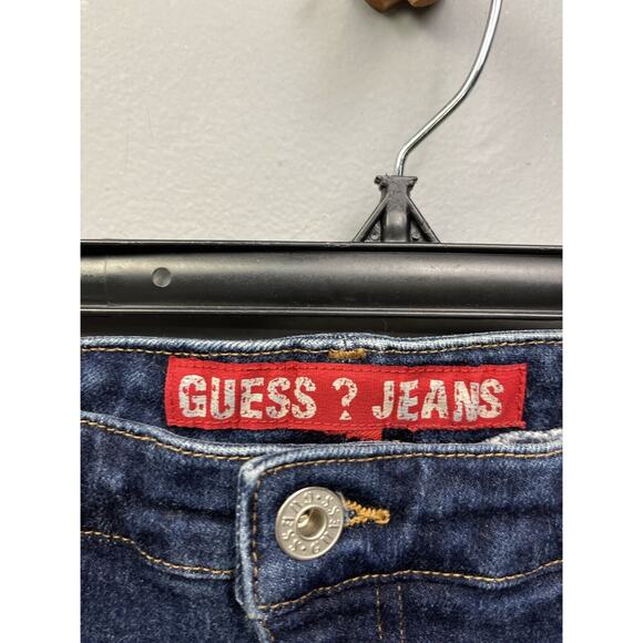 Guess Jeans Womens size 29 Three Pocket Stone Wash Dark Blue‎ Denim - Picture 5 of 7
